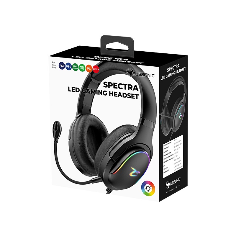 Spectra LED gaming Headset | Subsonic