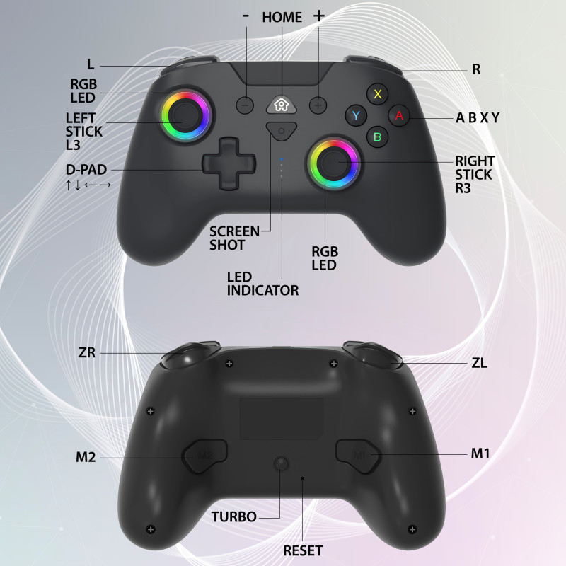 Wireless Led Controller Black Subsonic