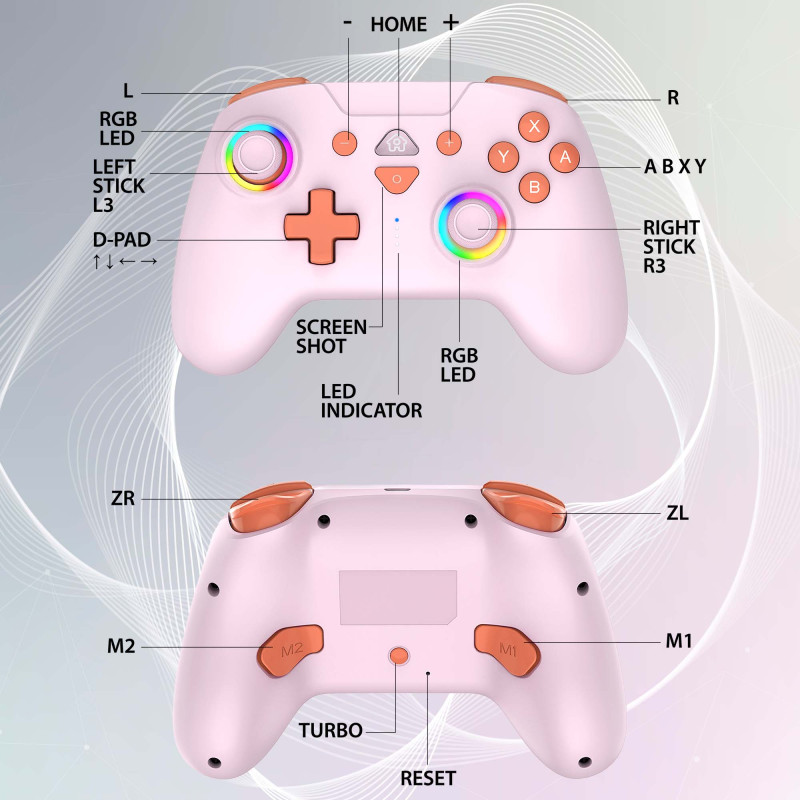 Wireless led controller for Switch pink | Subsonic