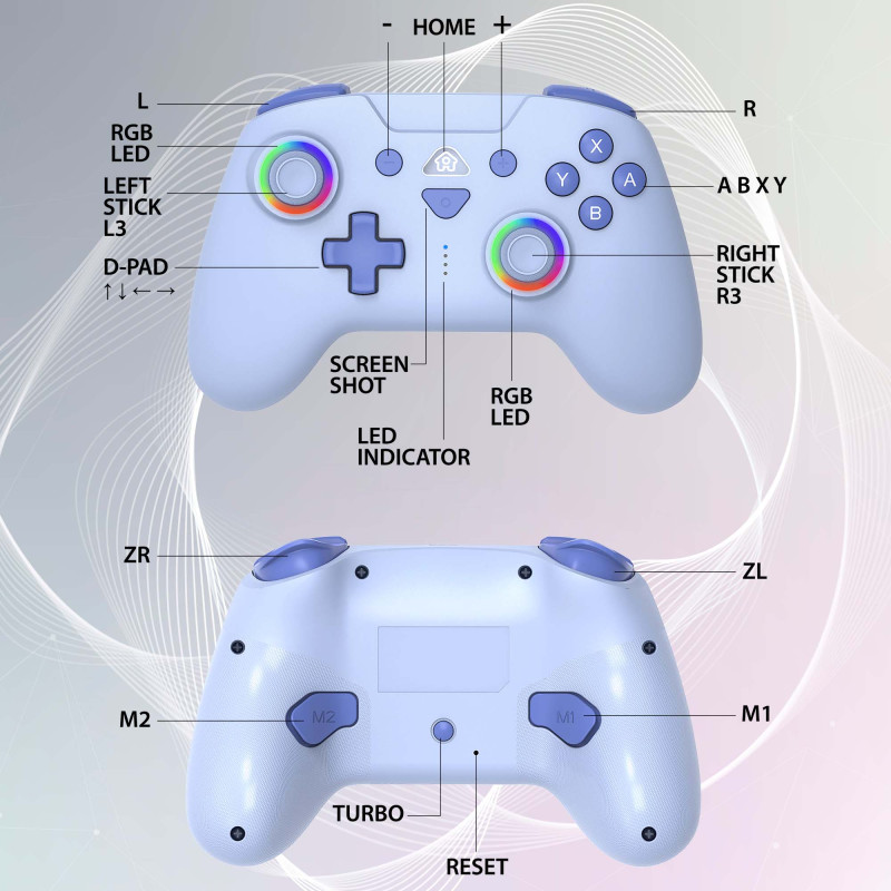 Wireless led controller for Switch blue | Subsonic