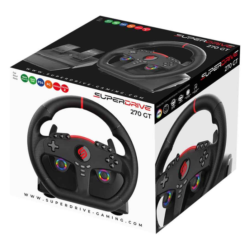 PS4, Xbox, Switch 2, Switch steering wheel - 270 GT | Subsonic