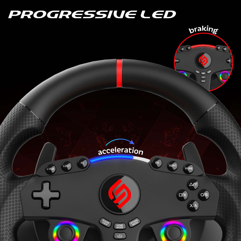 PS4, Xbox, Switch 2, Switch steering wheel - 270 GT | Subsonic