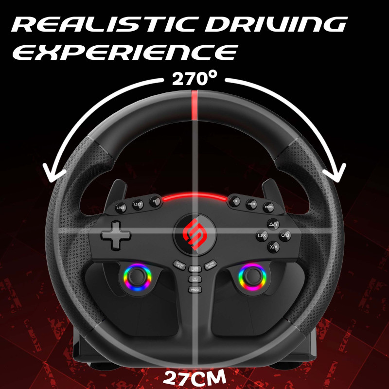 PS4, Xbox, Switch 2, Switch steering wheel - 270 GT | Subsonic