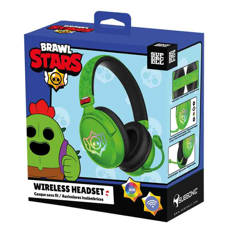 Wireless gaming headset Brawl Stars Skull | Subsonic