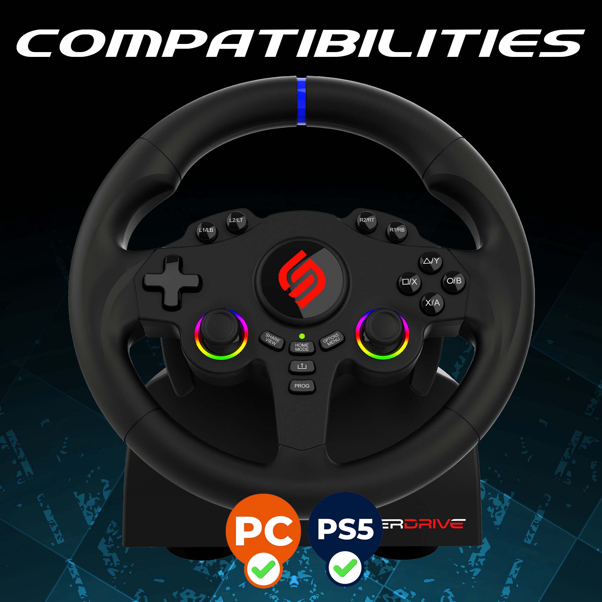 220 RS-5 | PS5 and PC steering wheel